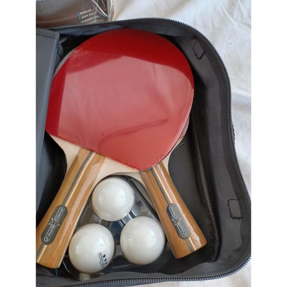 NIB New Portable Table Tennis Game Set Zip Nylon Storage Case Pro Spin Ping Pong - Picture 9 of 9